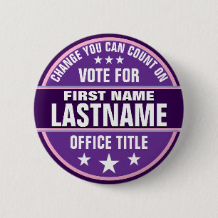 Custom Campaign Political Button