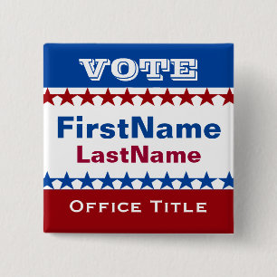 Custom Campaign Template 2 Inch Square Button