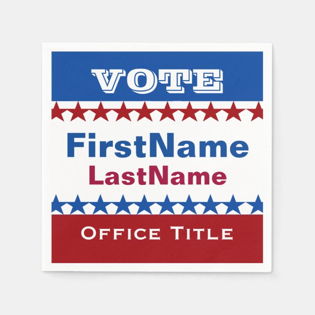 Custom Campaign Template Napkin (Front)