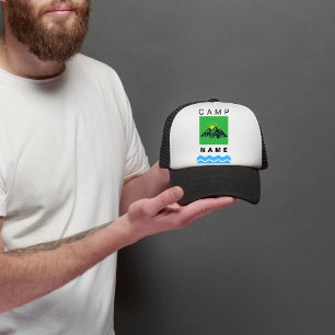Custom Camping Bachelorette Party Summer Camper Trucker Hat