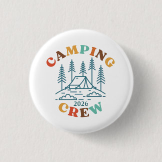 Custom Camping Crew 1 Inch Round Button