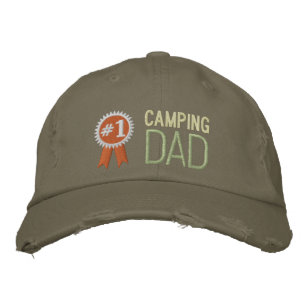 Custom Camping Father's Day / Birthday Dad Embroidered Hat