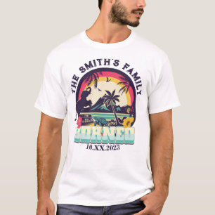 Custom camping team matching family reunion Borneo T-Shirt