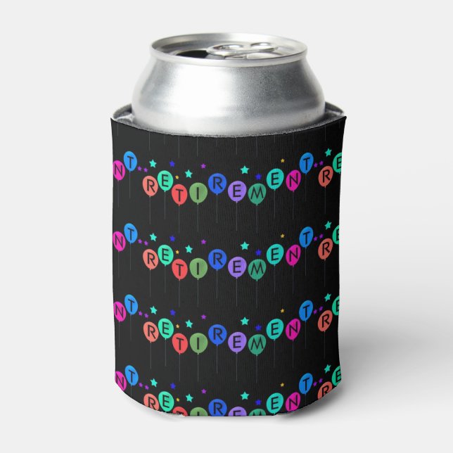 CUSTOM "CAN COOLER" FOR ***THE LUCKY RETIREE*** CAN COOLER (Can Front)