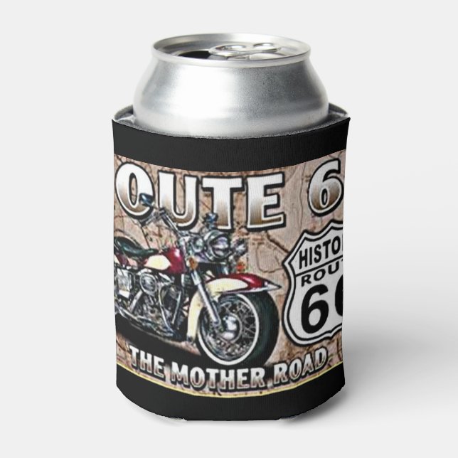 CUSTOM "CAN COOLER" ***ROUTE 66*** CAN COOLER (Can Front)