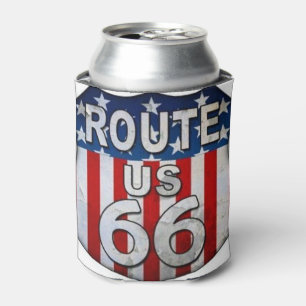 CUSTOM "CAN COOLER" ***ROUTE 66*** CAN COOLER