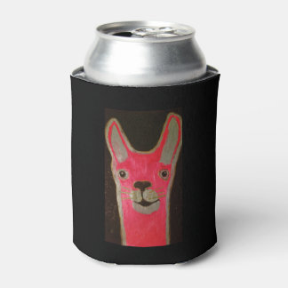 Custom Can Cooler with Happy Llama