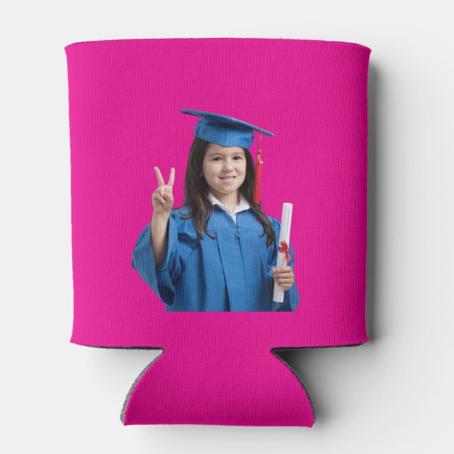 Custom Can Cooler with Photo & Text | Personalized (Back)