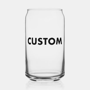 Custom Can Shape Glass Blank Template 16oz Hi Ball