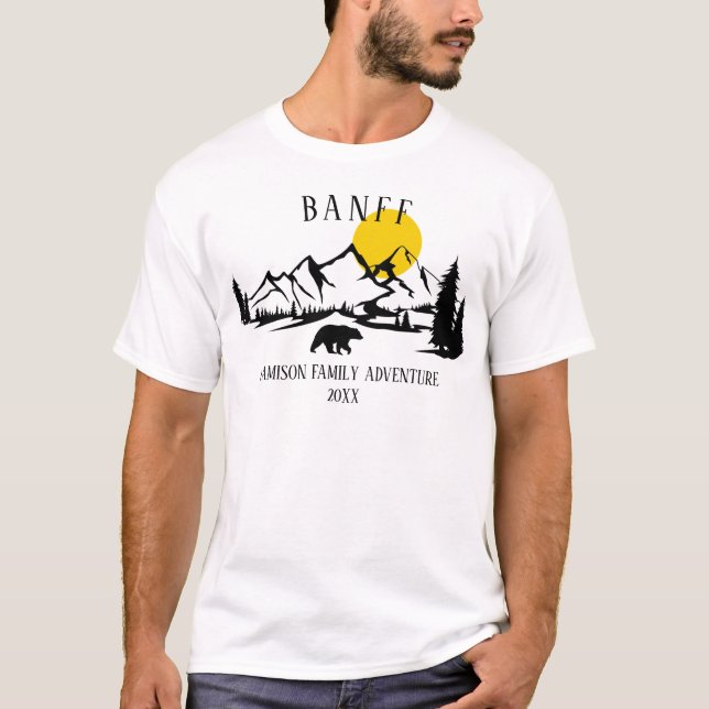 Custom Canada Mountain Trip  T-Shirt (Front)