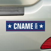 Custom candidate name political election campaign bumper sticker (On Car)