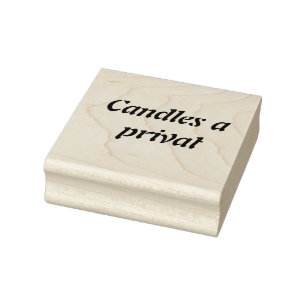  Custom Candle Business Rubber Stamp – Elegant Bra