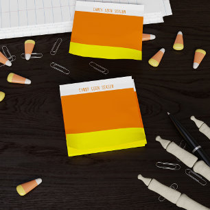 Custom Candy Corn Striped Post-it® Notes