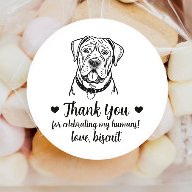Custom Cane Corso Dog Wedding Favour Stickers (Creator Uploaded)