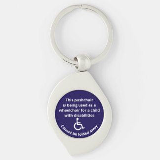 Custom Cannot Be Folded Away Stroller Wheelchair Keychain