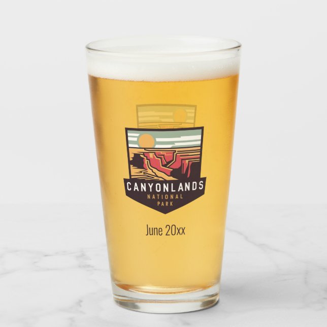 Custom Canyonlands National Park Glass (Front Filled)