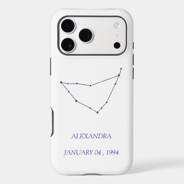 Custom Capricorn Constellation iPhone Case - Perso