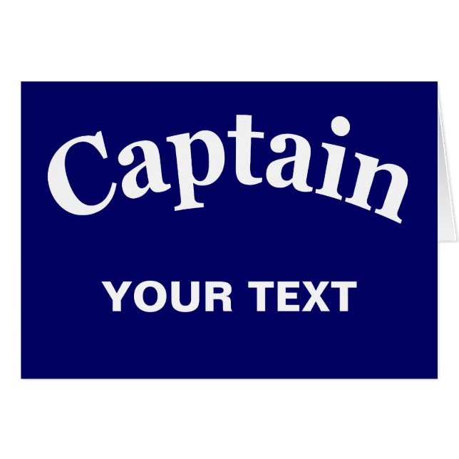 CUSTOM CAPTAIN (Front Horizontal)