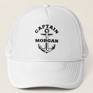 Custom Captain Anchor Name Personalized Trucker Hat