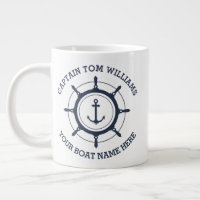 Custom captain and boat name anchor