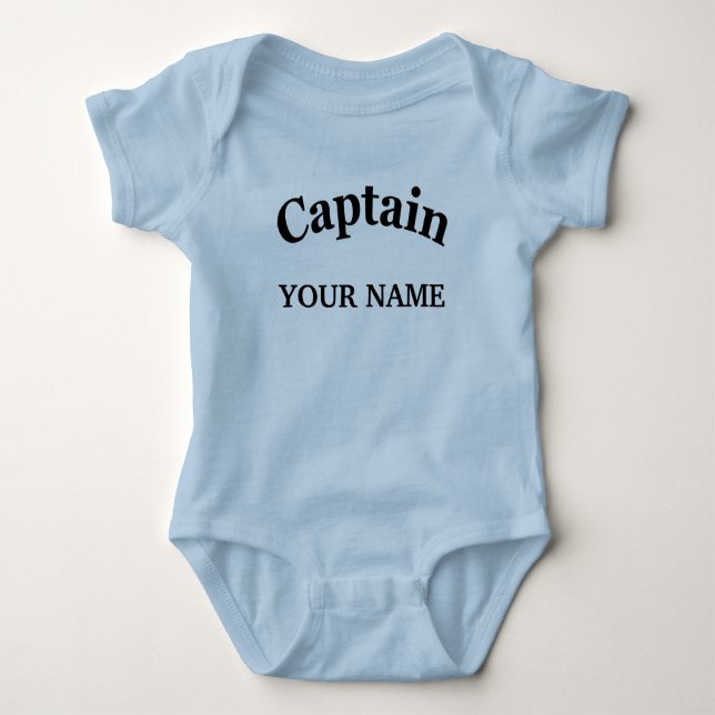 CUSTOM CAPTAIN BABY BODYSUIT (Front)