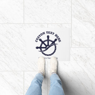 Custom Captain Boat Nautical Gift Doormat