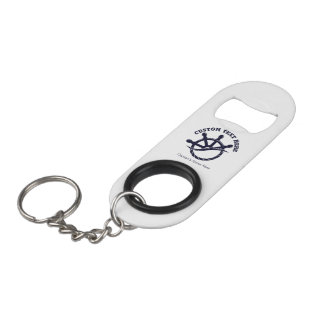Custom Captain Boat Nautical Gift Keychain Bottle Opener
