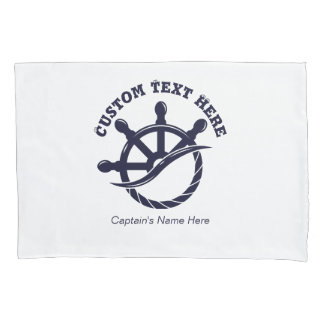 Custom Captain Boat Nautical Gift Pillowcase