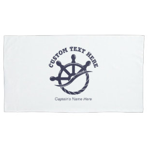 Custom Captain Boat Nautical Gift Pillowcase