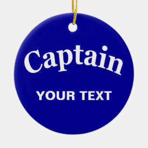 CUSTOM CAPTAIN CERAMIC ORNAMENT