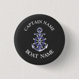 Custom captain sailor buttons