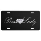 Custom Car License Plate - Boss Lady