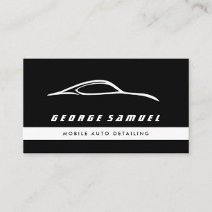 Custom Car Repair & Modern Auto Detailing  Business Card