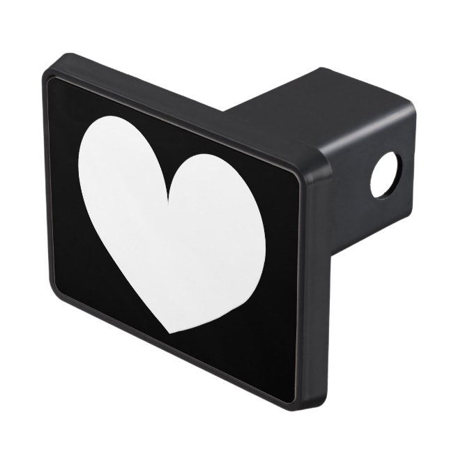 Custom car trailer hitch with heart logo trailer hitch cover (Top Right)