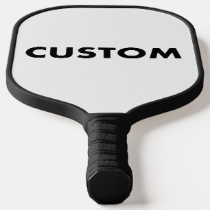 Custom Carbon Fiber Pickleball Paddle BLACK Handle