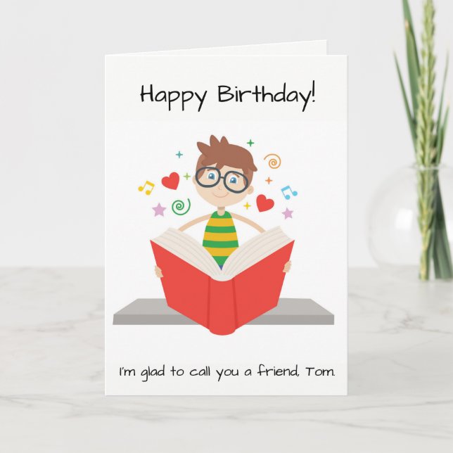 Custom Card for a Book Lover (Front)