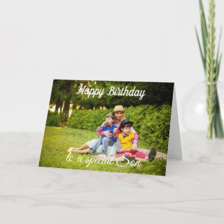 Custom Card. Landscape Photo. Card