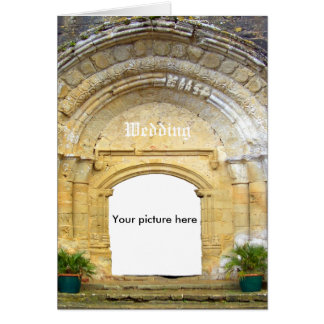 Custom card, with medieval church.