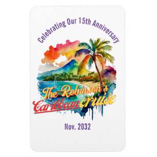 Custom CARIBBEAN CRUISE Door   Keepsake  Magnet