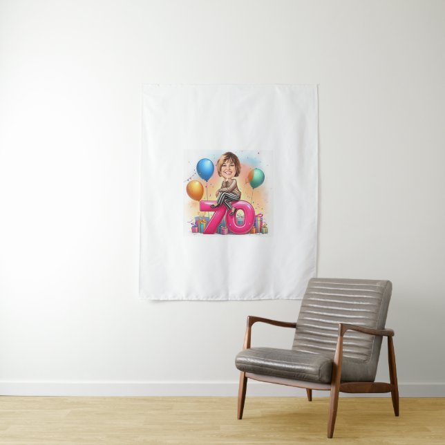 Custom caricature – Send your photo for designing Tapestry (In Situ)