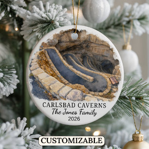 Custom Carlsbad Caverns National Park, New Mexico Ceramic Ornament
