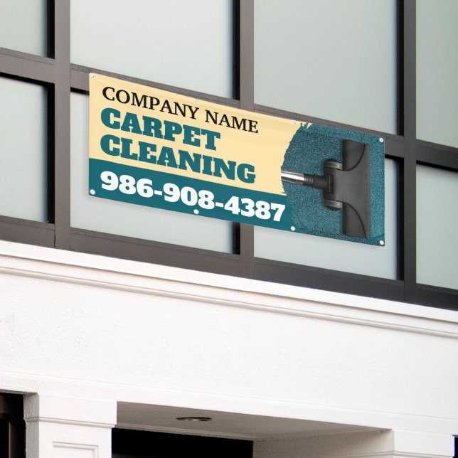 Custom Carpet Cleaning Banners (Outside Building)
