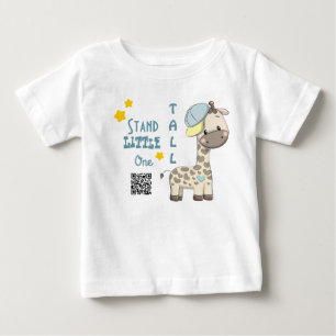 Custom Cartoon Baby Boy Giraffe T-Shirt