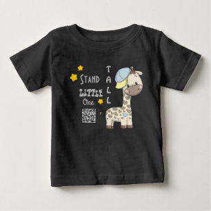 Custom Cartoon Baby Boy Giraffe T-Shirt