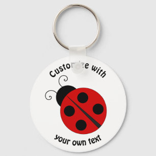 Custom Cartoon Ladybug Keychain