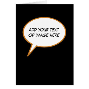 custom cartoon speech balloon