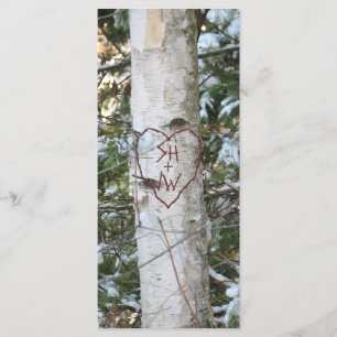 Custom Carved Birch Tree Bookmark Program