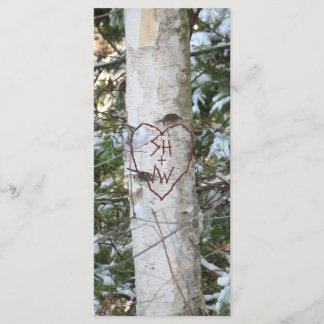 Custom Carved Birch Tree Bookmark Program