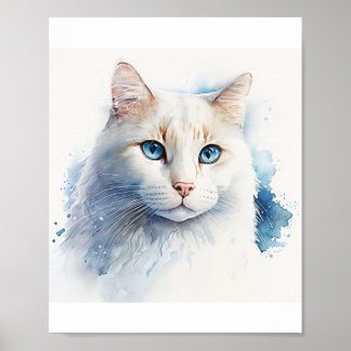 Custom Cat Art Piece that Will Captivate Cat Lover Poster