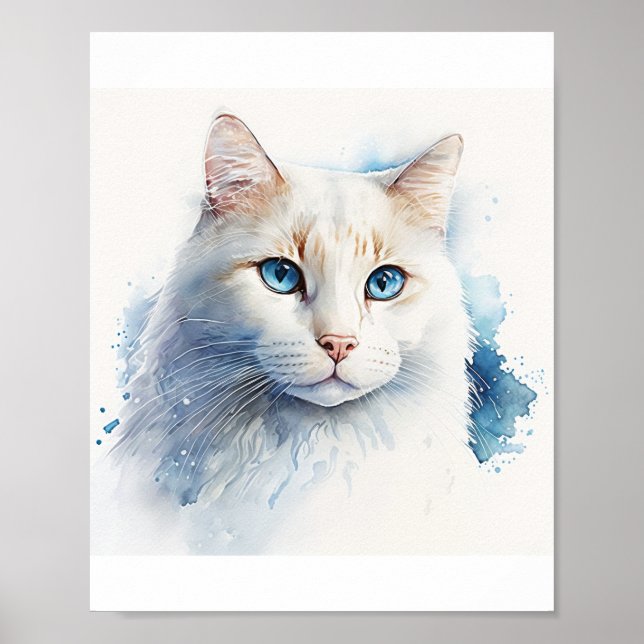 Custom Cat Art Piece that Will Captivate Cat Lover Poster (Front)